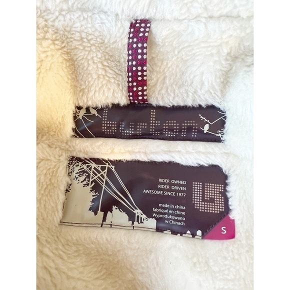 BURTON Snowboard Ski Technical Outdoor Hooded Faux Fur Gorpcore Parka Small - Picture 4 of 13